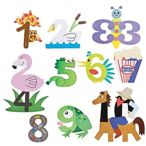 Number Craft Kits - OrientalTrading.com | Number crafts, Letter a ...