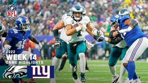 Philadelphia Eagles vs. New York Giants | 2022 Week 14 Game Highlights ...