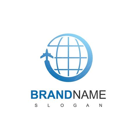 Premium Vector | World travel logo design template