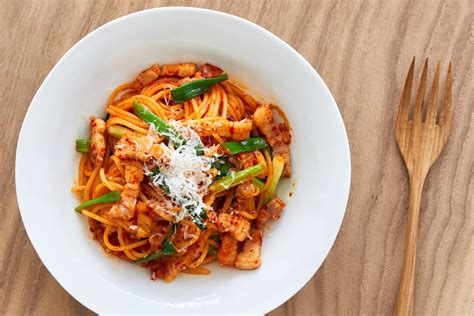 Kimchi Pasta Recipe in Just 10-Minutes - Easy Weeknight Pasta