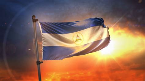 Nicaragua Flag Backlit At Beautiful Sunrise Loop Slow - Beautiful Nicaragua (#1295964) - HD ...