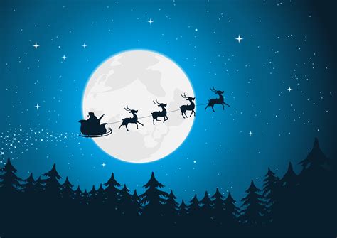 Santa's Sleigh 263024 Vector Art at Vecteezy