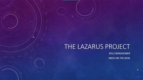 The Lazarus Project - YouTube