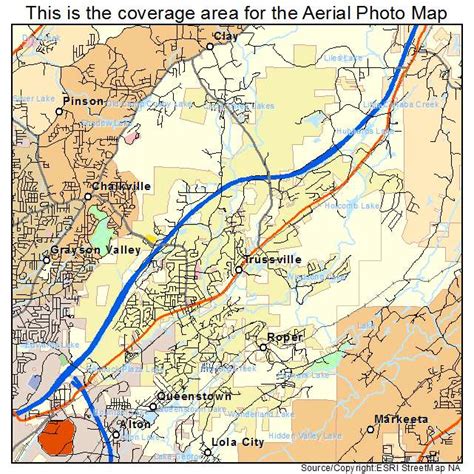 Aerial Photography Map of Trussville, AL Alabama