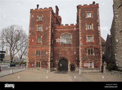 Main entrance to Lambeth Palacethe official residence of the Archbishop ...