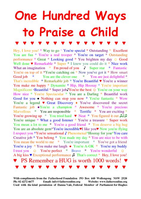 Words Of Praise For Kids - Quotes Words Of Wisdom Popular