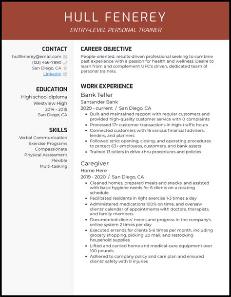 7 Personal Trainer Resume Examples [& Templates]