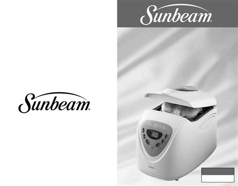 Sunbeam Breadmaker Model 5891 Manual