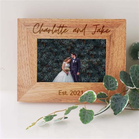 Personalised Wedding Photo Frame, Personalized Picture Frame Wedding ...