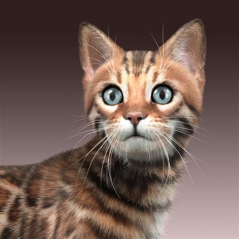 bengal cat fur 3d max