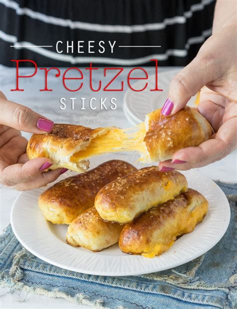 Cheesy Pretzel Sticks - I Wash You Dry