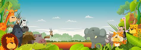 Wildlife African Animals Background 455623 Vector Art at Vecteezy