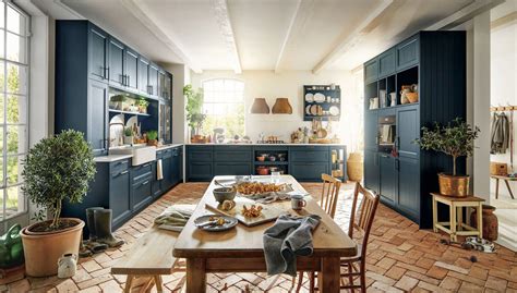 Schuller Finca Deep Blue Satin German Kitchen - German Kitchens UK