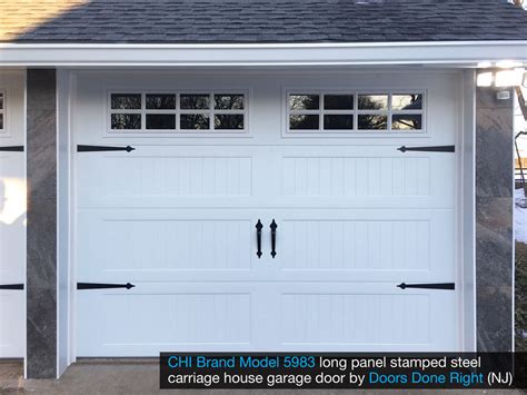 Doors Done Right – Garage Doors and Openers – CHI Brand Model 5983 Stamped Steel Carriage House ...