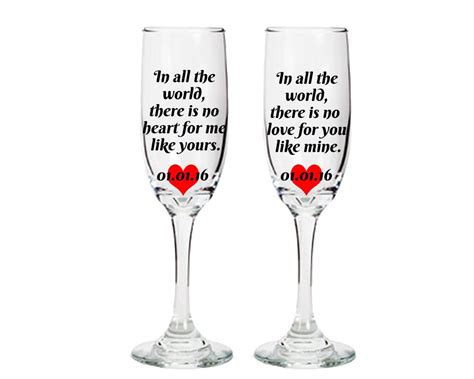 Wine Glasses with sayings bride and groom wine glasses