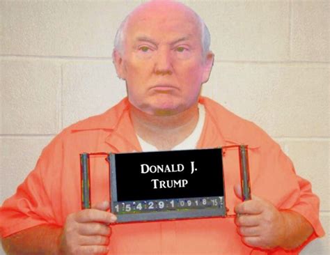 PHOTO Donald Trump Mugshot In Orange Jump Suit