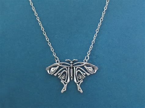 Silver Butterfly Necklace, Antique Silver Adjustable Necklace, Large Butterfly pendant Necklace ...