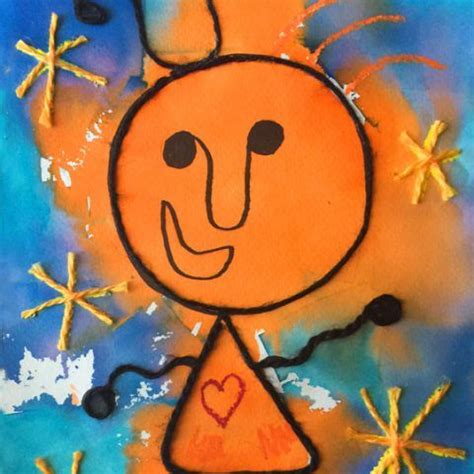 joan miro art lesson Art Lessons For Kids, Projects For Kids, Art For Kids, Painting Art ...