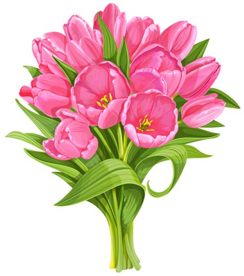 Tulip bouquet clipart - Clipground