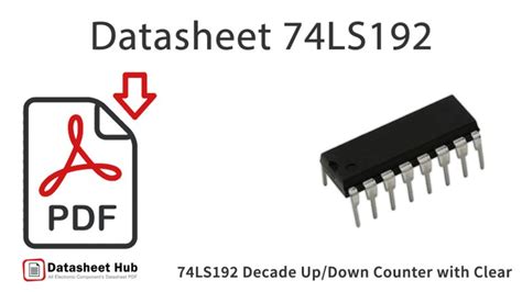 74LS192 Decade Up/Down Counter with Clear - Datasheet Hub