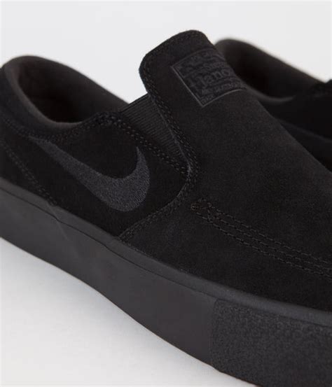 Nike SB Janoski Slip On Remastered Shoes - Black / Black - Black - Bla ...