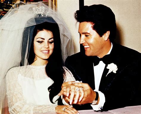 Priscilla and Elvis meeting the press after the wedding ceremony in may 1 1967. | Elvis presley ...