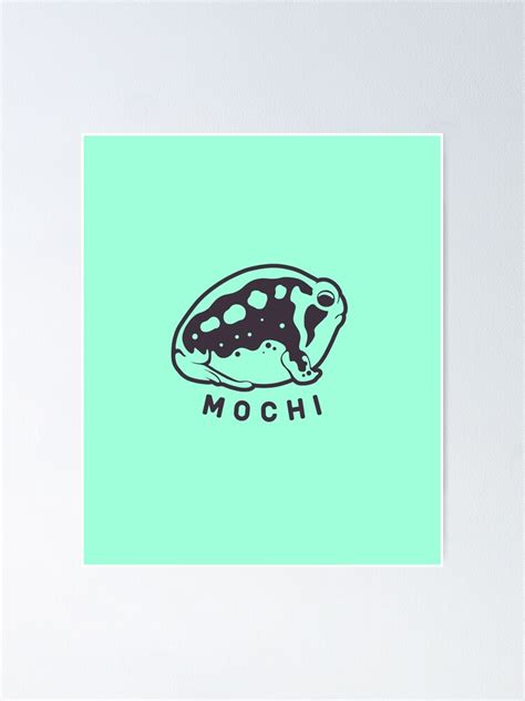 "Common rain frog, mochi cake, Minimal art for amphibian fans in dark ink" Poster for Sale by ...