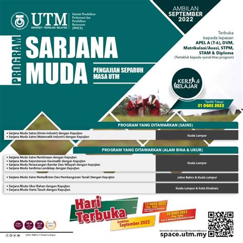 Program Sarjana Muda Separuh Masa UTM 2022 / 2023