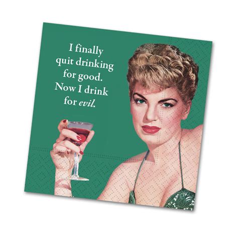 Drink for Evil, Funny Cocktail Napkins - Napkins2go