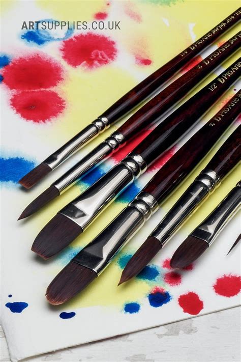 A photograph of Pro Arte Acrylix Short Handled Acrylic Paint Brushes at ...