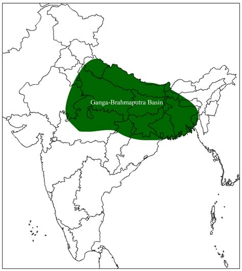 Ganga Brahmaputra Basin Map