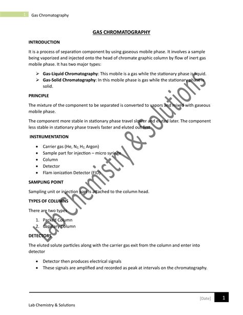 (PDF) GC Machine Working principle & application