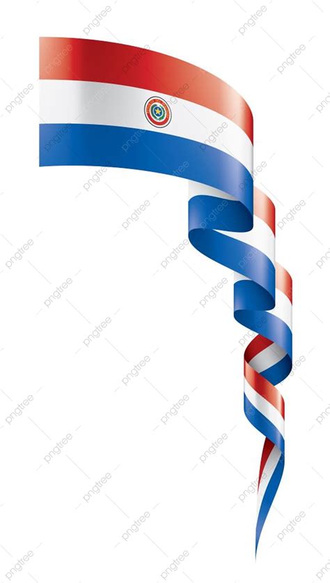 Ribbon Tape Flag Vector PNG Images, Paraguay National Flag Ribbon Tape, A, Background, Coat PNG ...