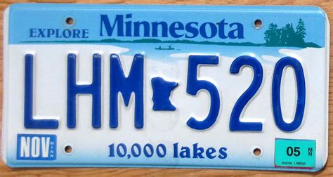 2005 Minnesota vg+ | Automobile License Plate Store: Collectible License Plates for Less