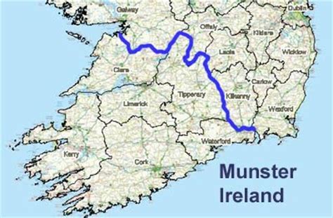 Munster Map Regional City - Map of Ireland City Regional Political