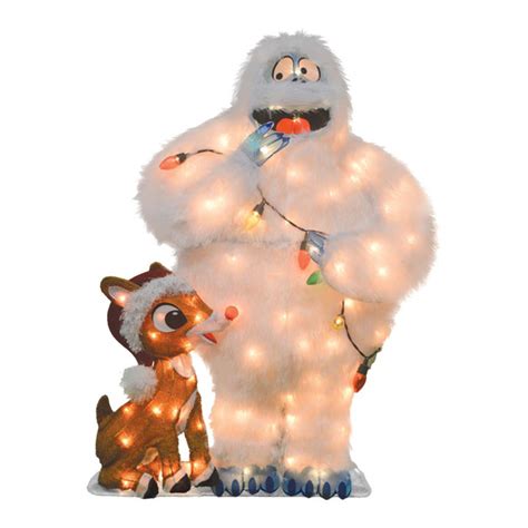 Rudolph and Bumble Lighted Display - Barwefurniture.com