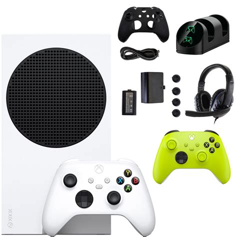 Microsoft Xbox Series S Console with Extra Controller and 10-in-1 Green ...