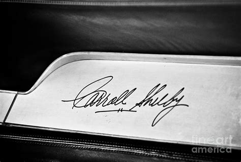 Carroll Shelby Signature Photograph by Andrew Cragin