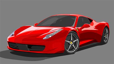 Ferrari 458 Vector by rodiontigue on DeviantArt