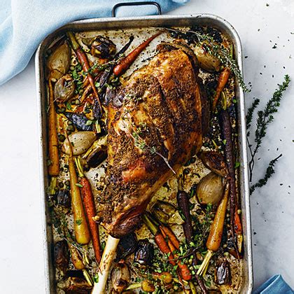 Slow-Roasted Leg of Lamb with Spring Vegetables Recipe – Sunset Magazine