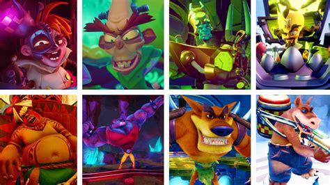 Crash Bandicoot 1,2,3 & 4 - All Bosses