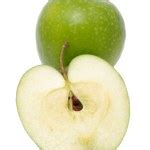 Granny Smith green apple, on white background - Free Stock Image