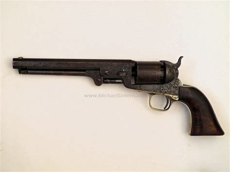 COLT 1851 NAVY REVOLVER, ENGRAVED, INSCRIBED