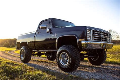 Amazing Black Lifted Chevy Silverado Old Classic Truck | Classic chevy trucks, Chevy trucks, Chevy