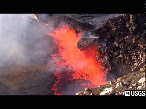 5-07-15 USGS Video Spattering | Nature, Lava flow, Hawaii