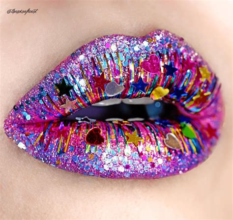 See this Instagram photo by @theminaficent • 1,948 likes Glitter Lipstick, Lipstick Art ...
