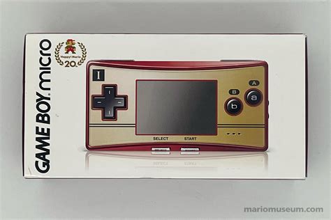 Game Boy Micro (Super Mario 20th Anniversary) - Mario Museum