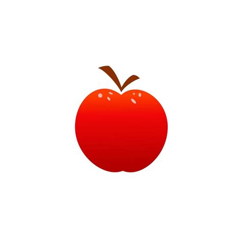 cute red apple vector logo template 11595036 Vector Art at Vecteezy