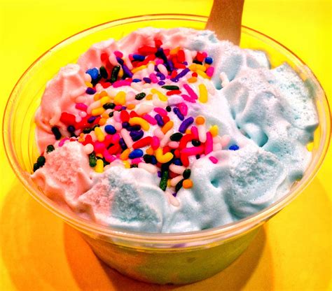 Marina's Big Boy Cotton Candy Ice Cream Sundae w/ Sprinkles | Snaxtime