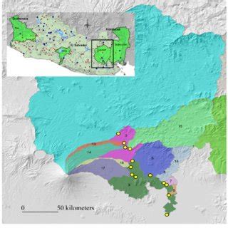 Grande de San Miguel (upper) coastal river basin, El Salvador.... | Download Scientific Diagram